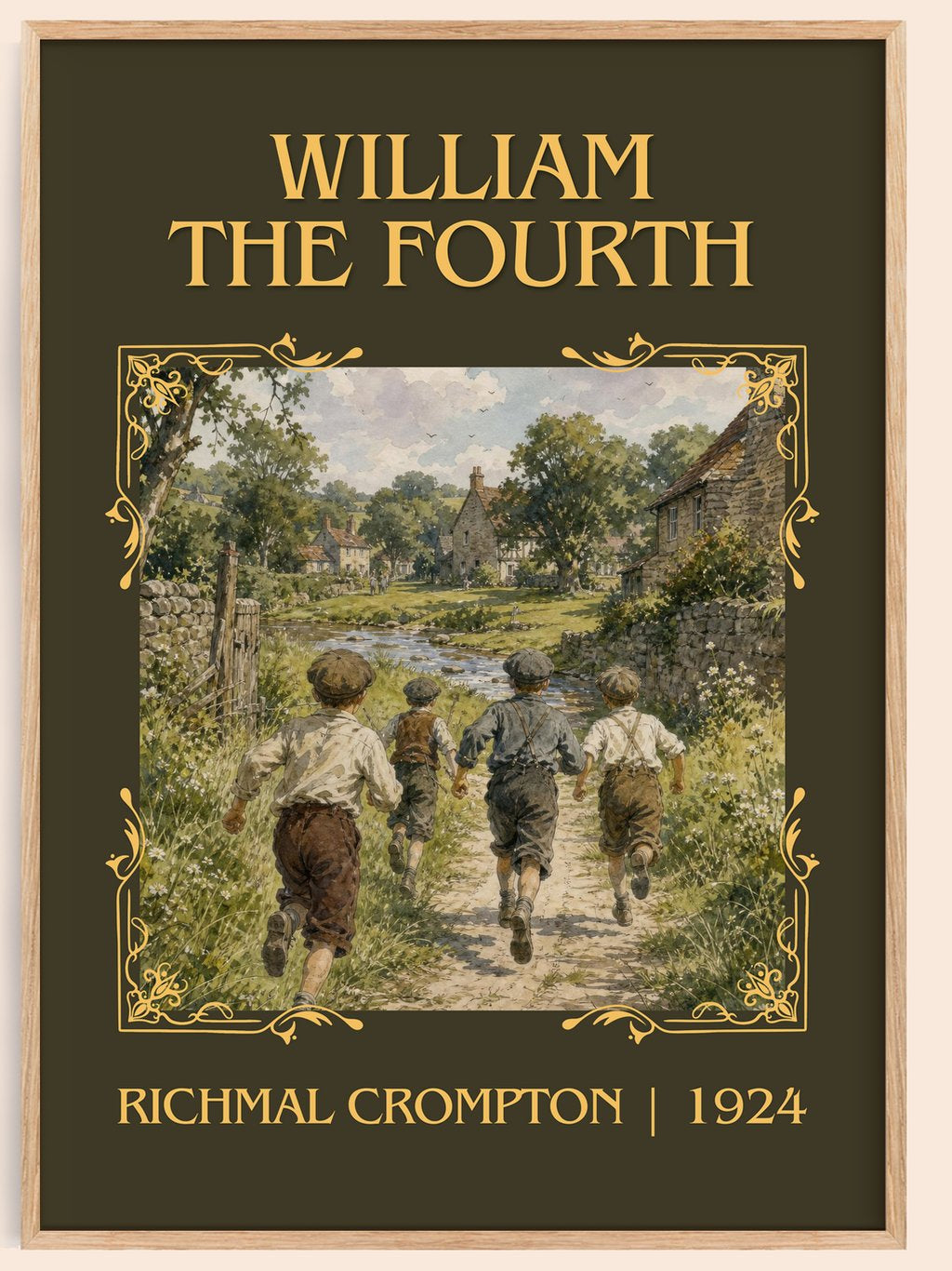 William the Fourth Classic Book Art Print by Richmal Crompton – book poster