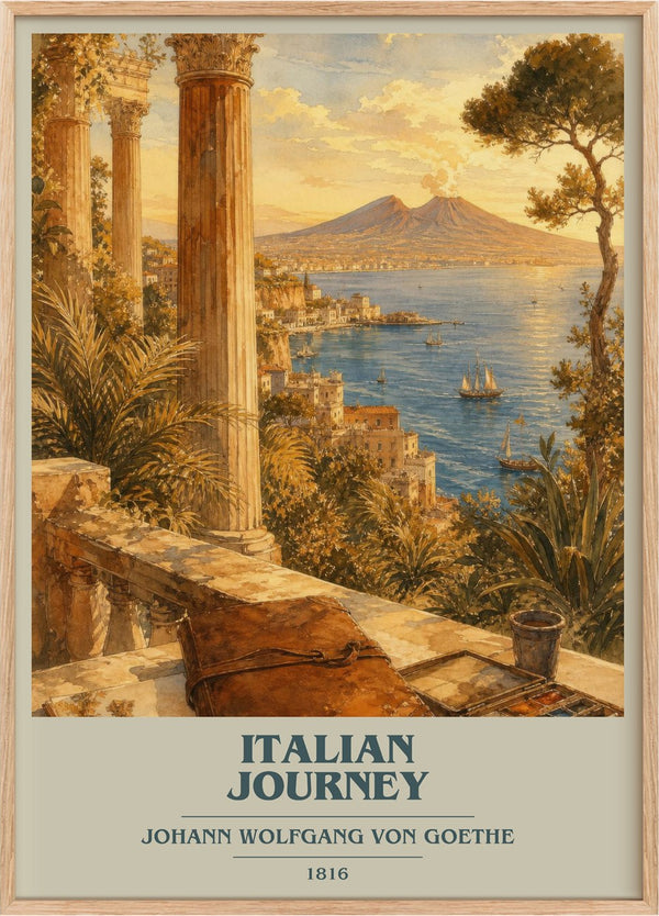 Italian Journey Book Cover Poster by Johann Wolfgang Von Goethe
