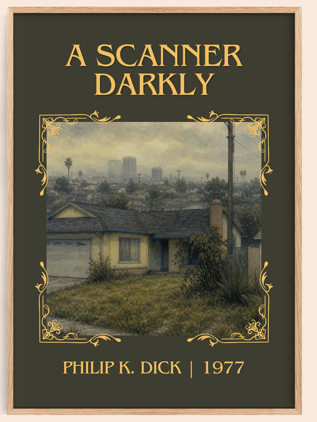 A Scanner Darkly Classic Book Art Print by Philip K. Dick – book poster