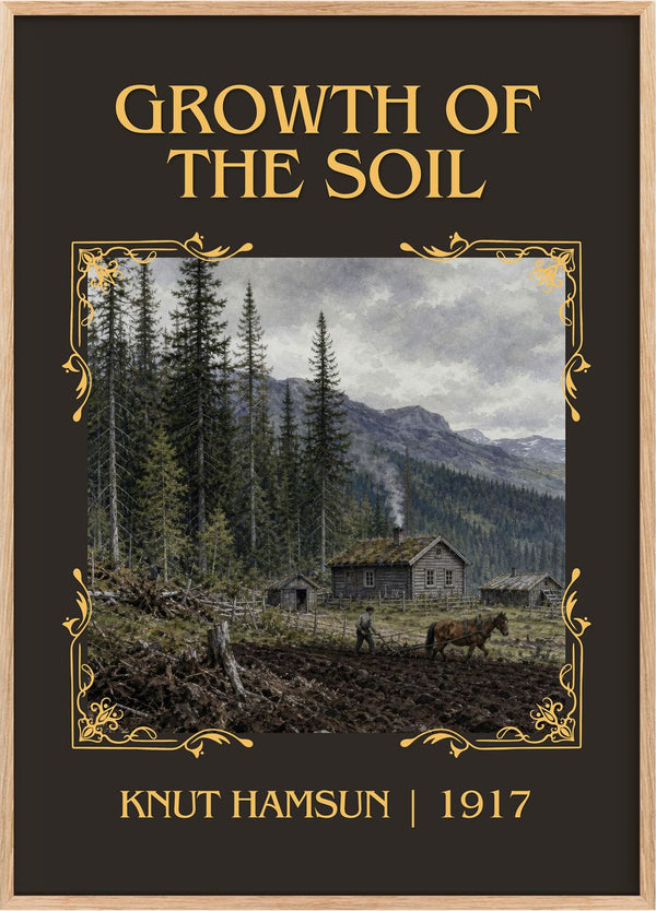 Growth of the Soil Classic Book Art Print by Knut Hamsun