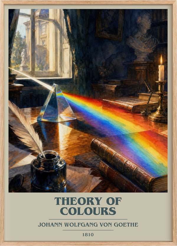 Theory Of Colours Book Cover Poster by Johann Wolfgang Von Goethe