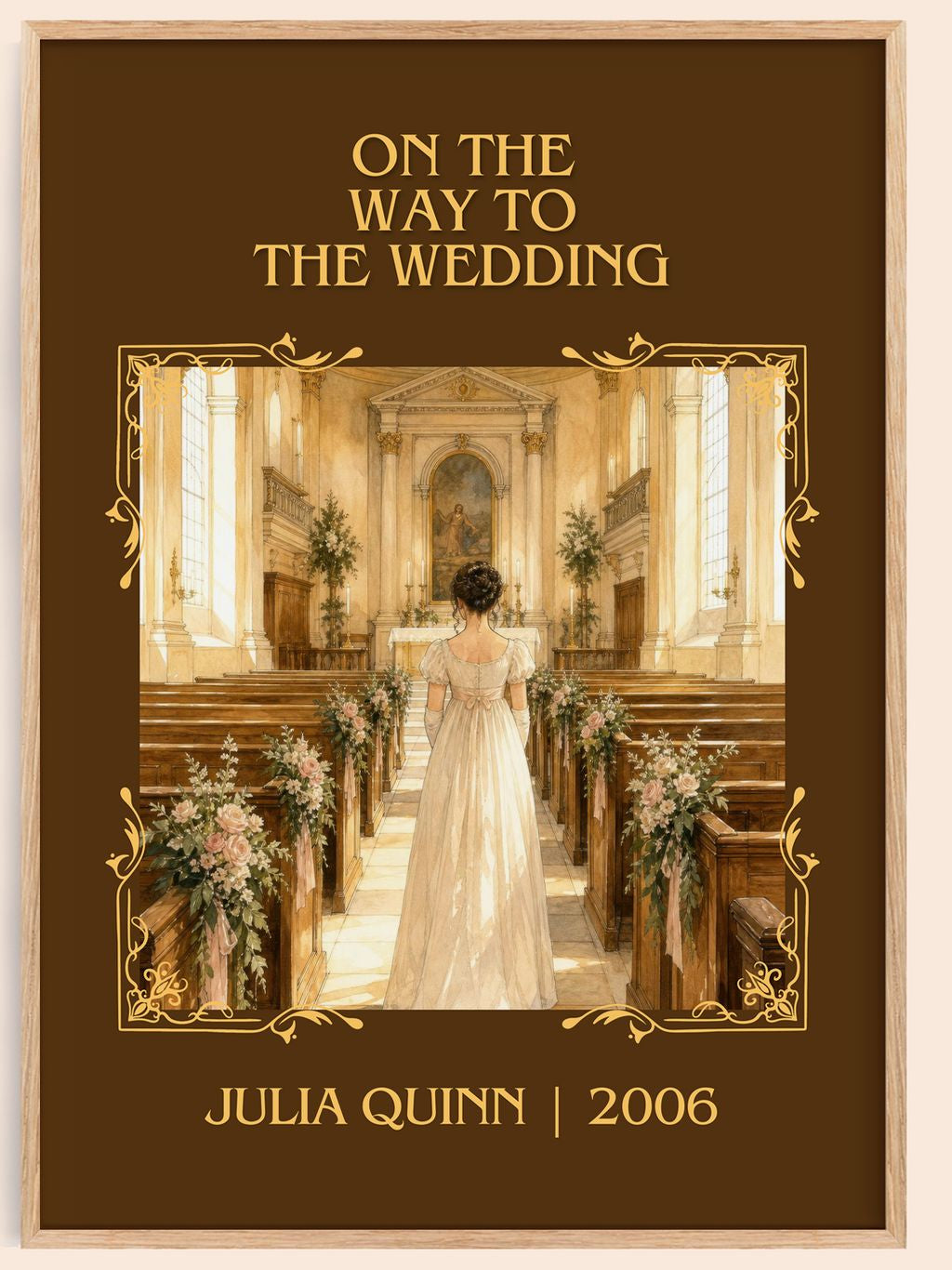 On the Way to the Wedding Classic Book Art Print by Julia Quinn – book poster