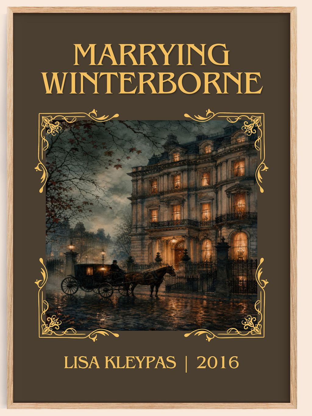 Marrying Winterborne Classic Book Art Print by Lisa Kleypas – book poster