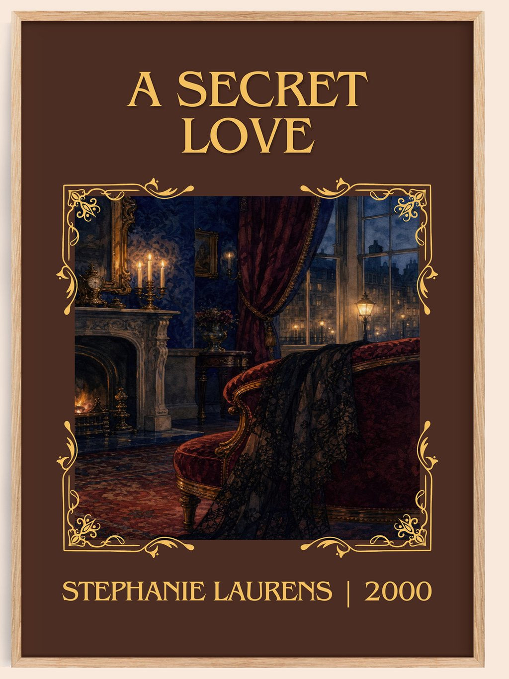A Secret Love Classic Book Art Print by Stephanie Laurens – book poster