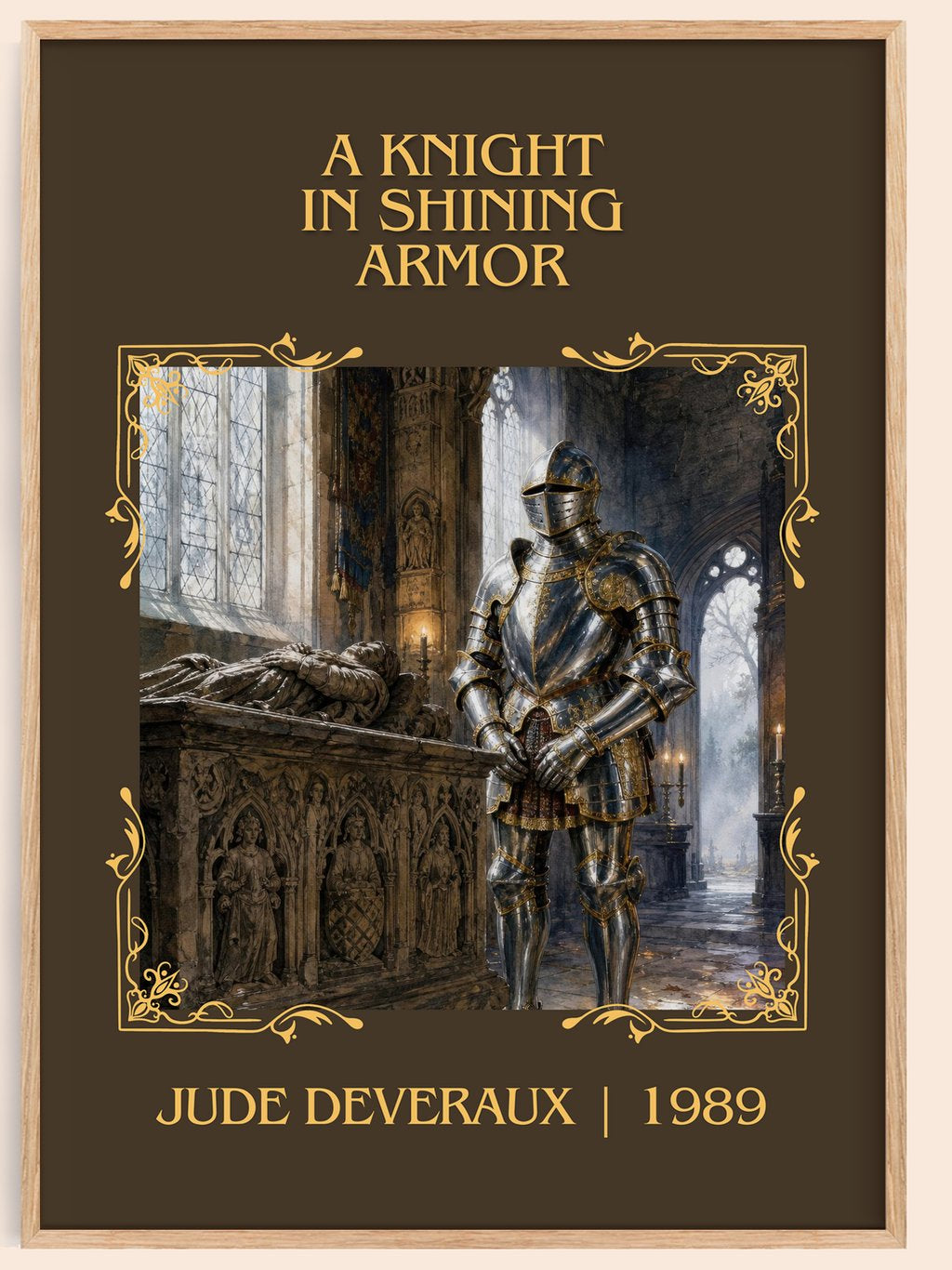 A Knight in Shining Armor Classic Book Art Print by Jude Deveraux – book poster