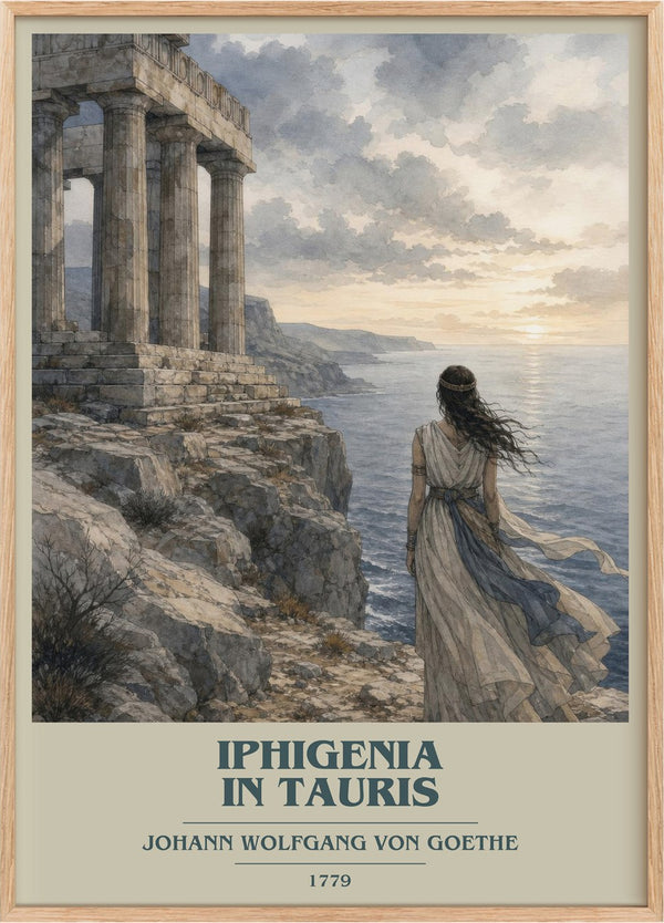 Iphigenia In Tauris Book Cover Poster by Johann Wolfgang Von Goethe