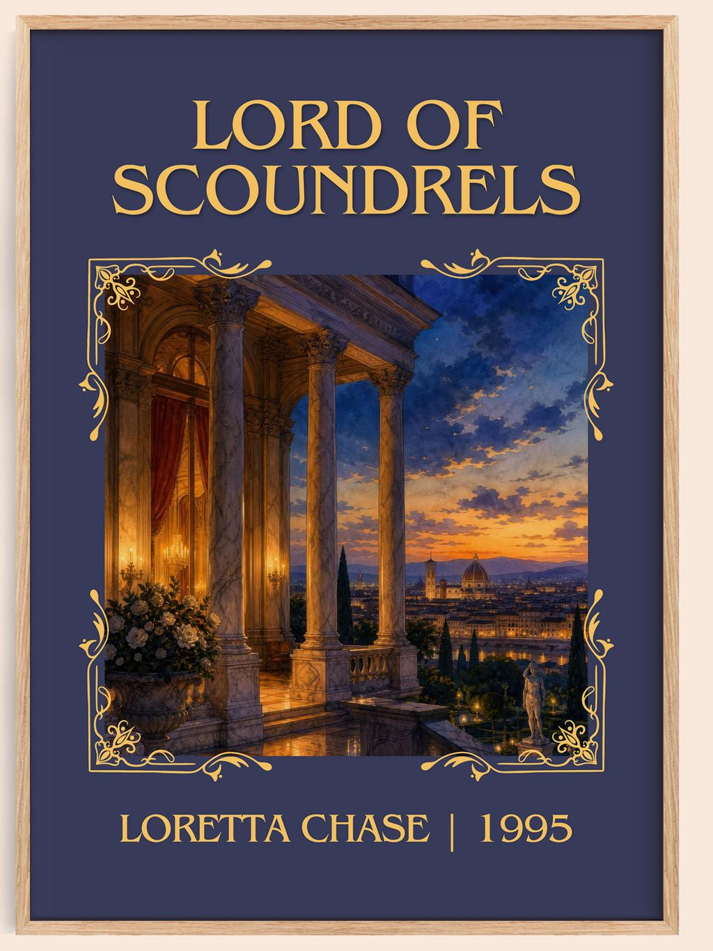 Lord of Scoundrels Classic Book Art Print by Loretta Chase – book poster