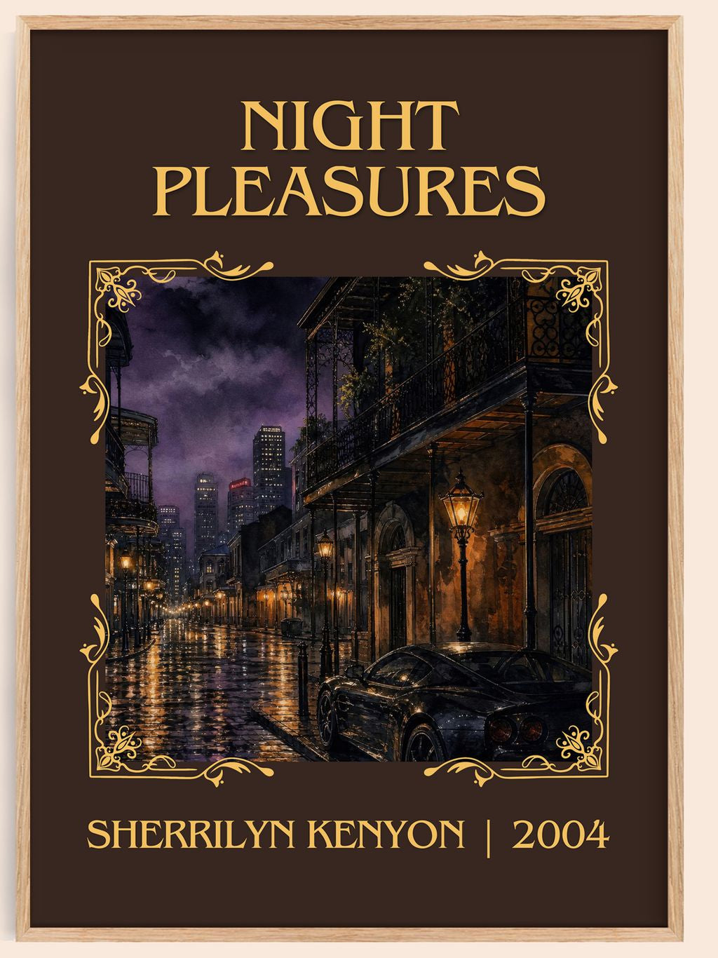 Night Pleasures Classic Book Art Print by Sherrilyn Kenyon – book poster