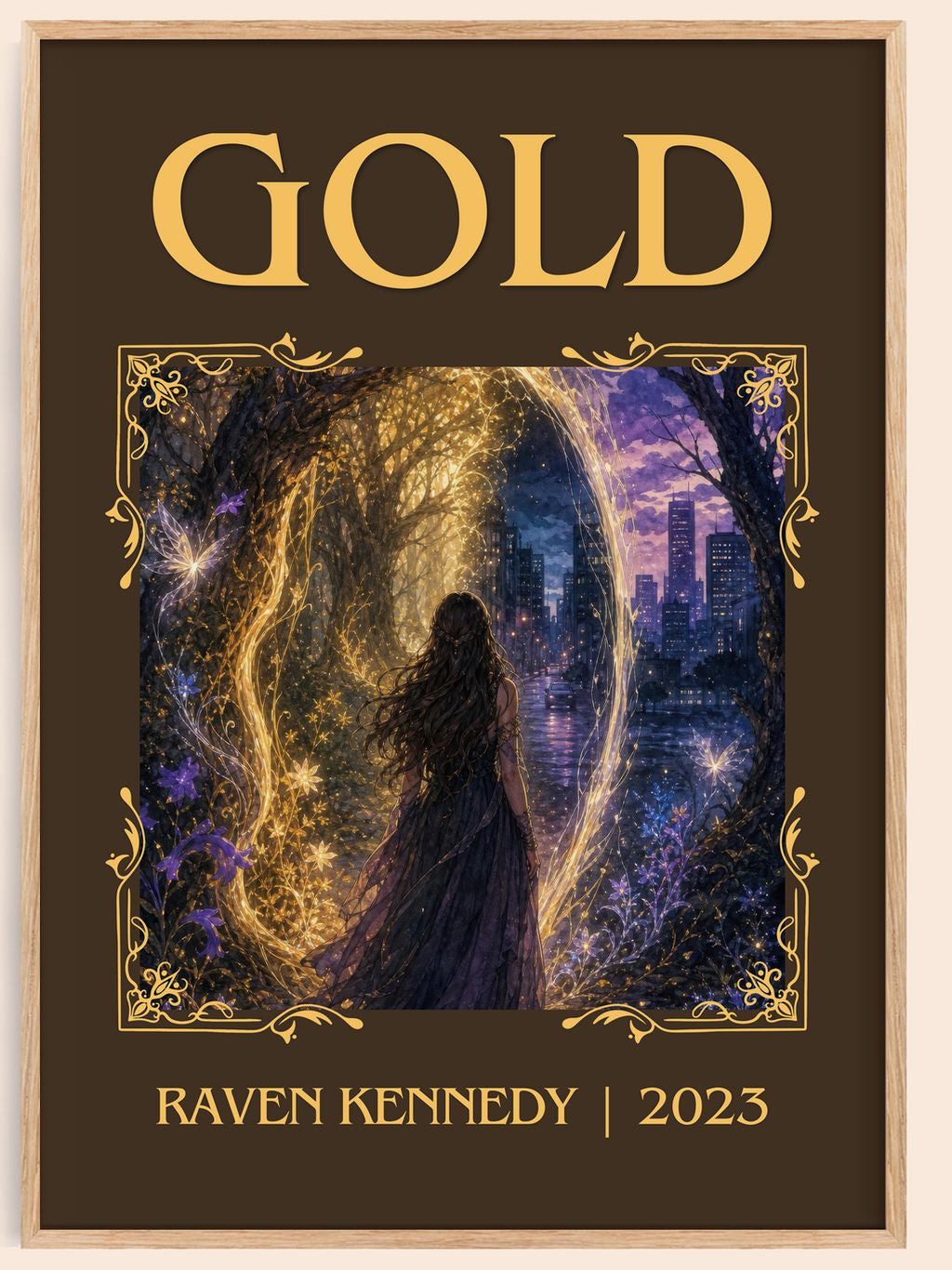 Gold Classic Book Art Print by Raven Kennedy – book poster
