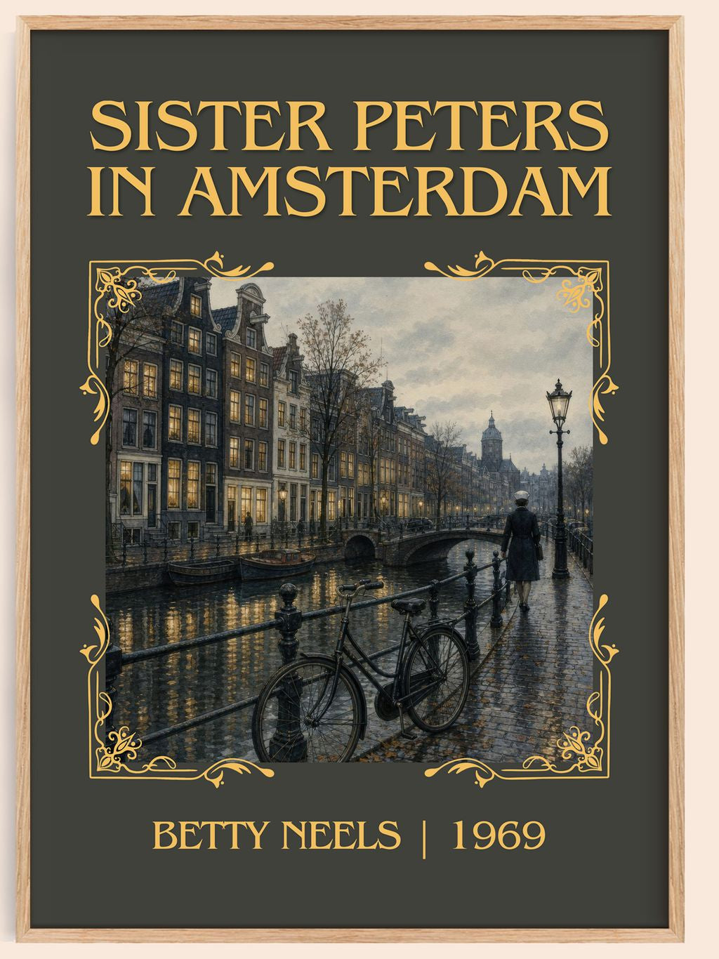 Sister Peters in Amsterdam Classic Book Art Print by Betty Neels – book poster