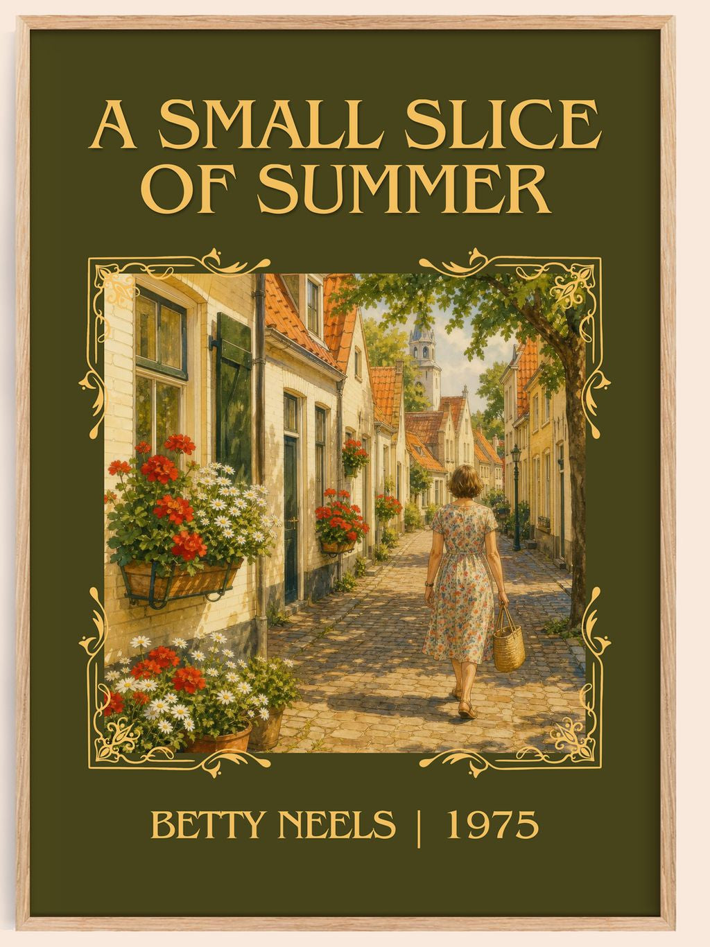 A Small Slice of Summer Classic Book Art Print by Betty Neels – book poster