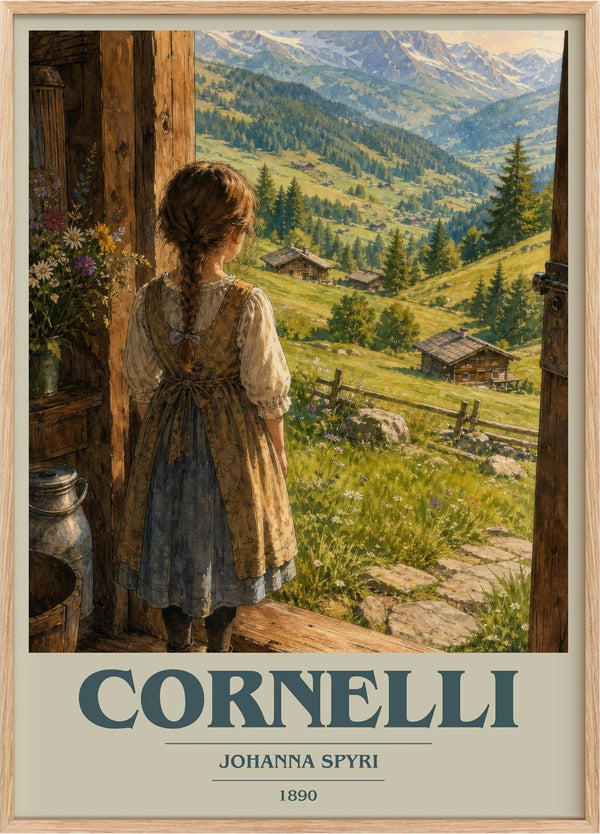 Cornelli Book Cover Poster by Johanna Spyri