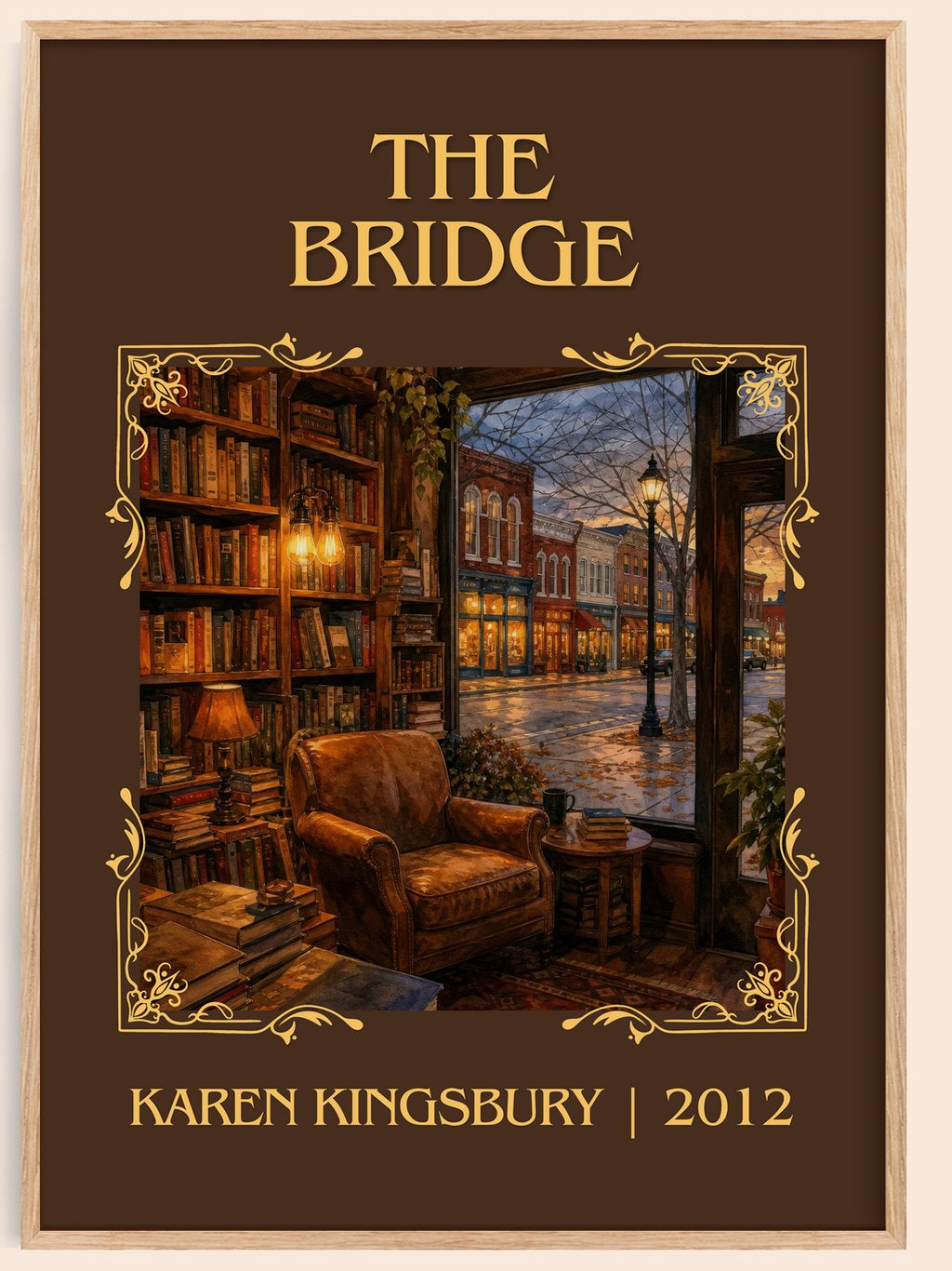 The Bridge Classic Book Art Print by Karen Kingsbury – book poster