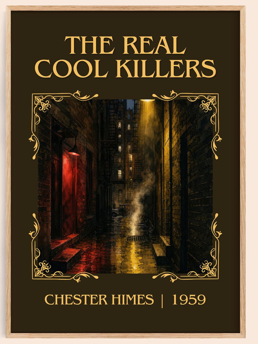 The Real Cool Killers Classic Book Art Print by Chester Himes – book poster