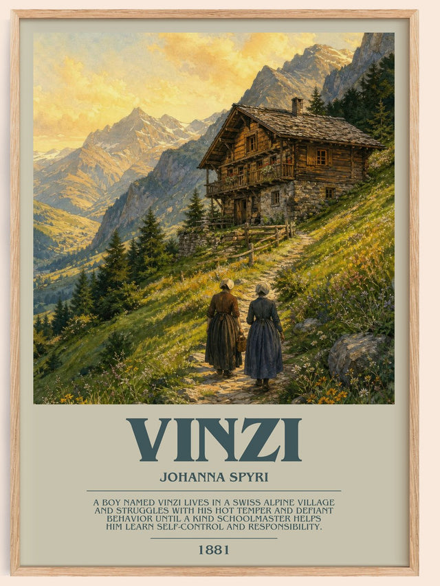Vinzi Bookish Wall Art by Johanna Spyri