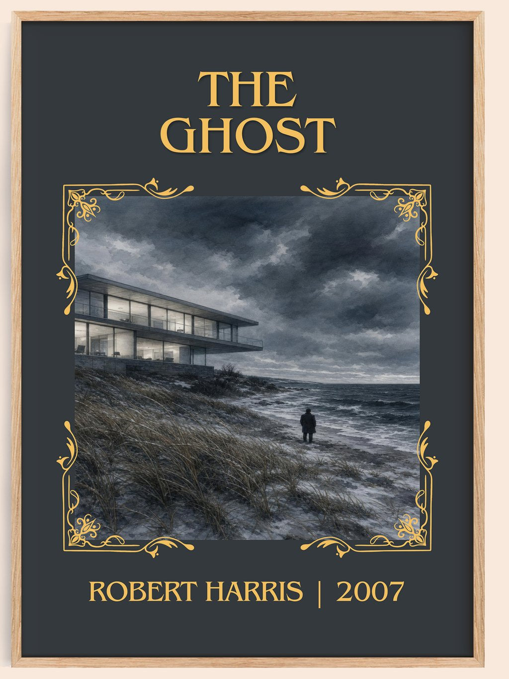 The Ghost Classic Book Art Print by Robert Harris – book poster