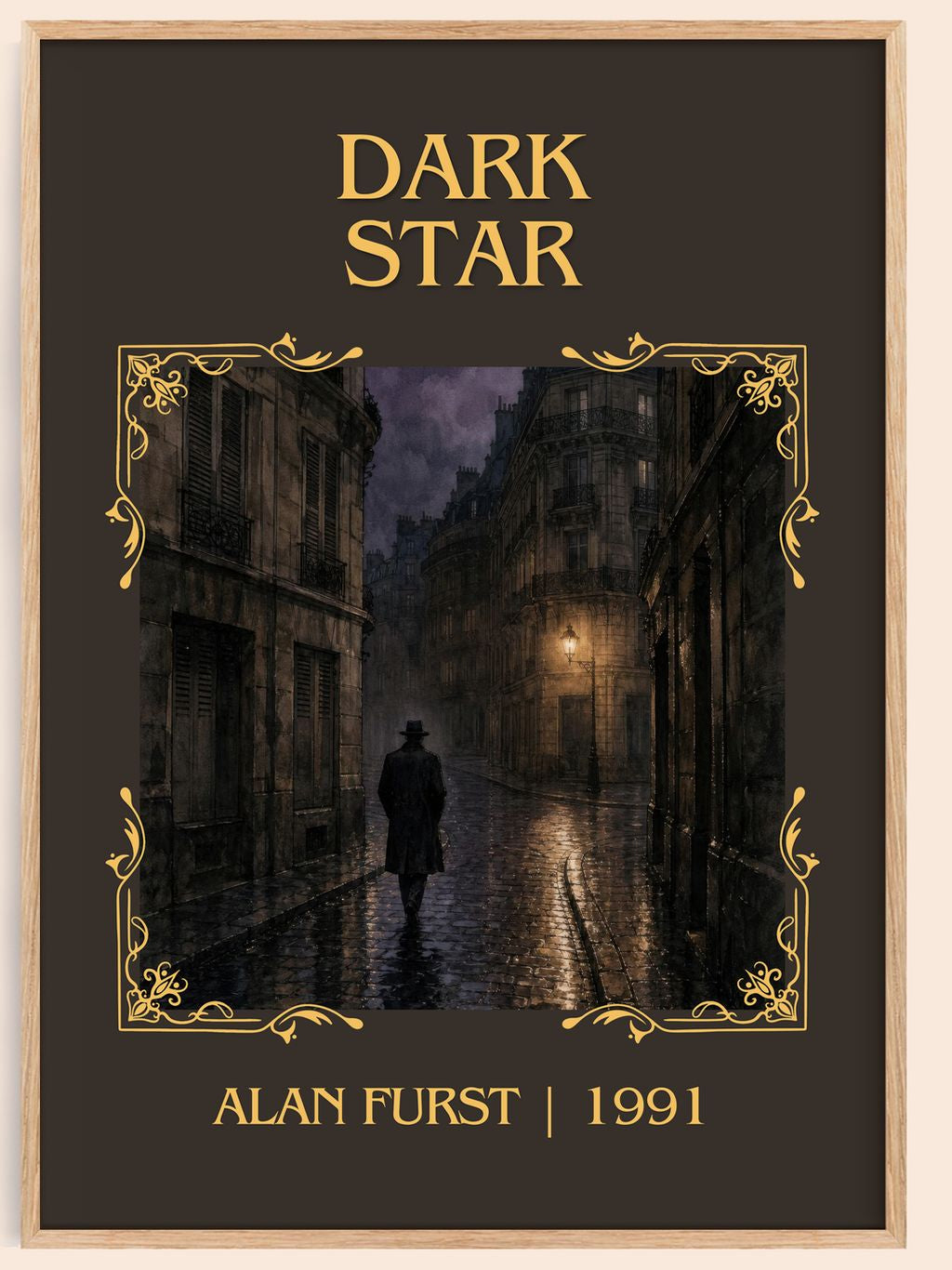 Dark Star Classic Book Art Print by Alan Furst – book poster
