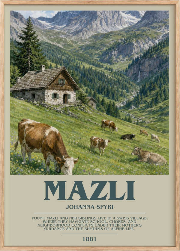 Mazli Bookish Wall Art by Johanna Spyri
