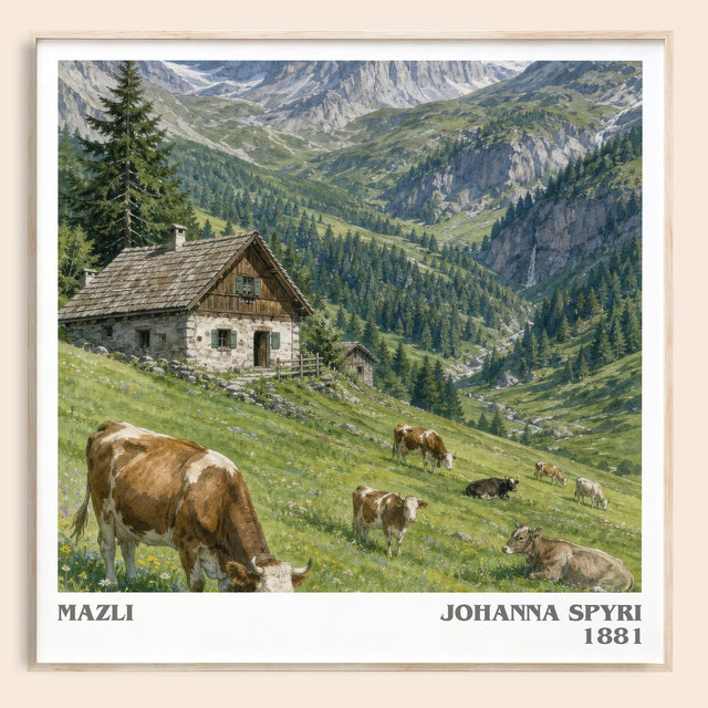 Mazli Literary Art Print by Johanna Spyri