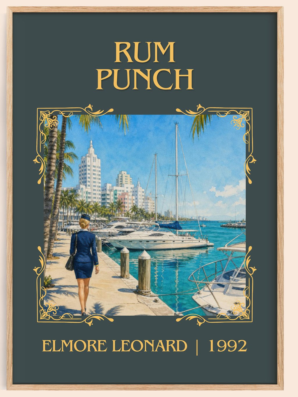 Rum Punch Classic Book Art Print by Elmore Leonard – book poster
