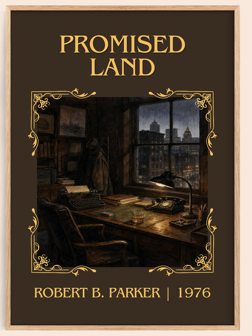 Promised Land Classic Book Art Print by Robert B. Parker – book poster