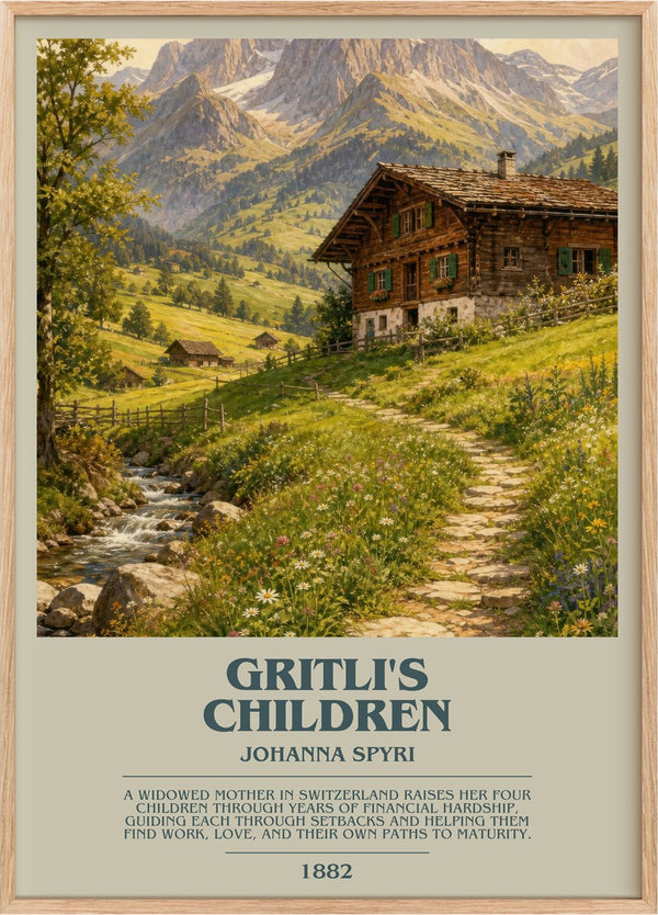Gritli's Children Bookish Wall Art by Johanna Spyri