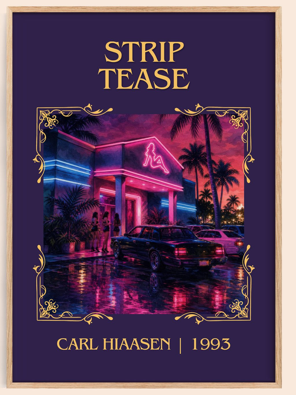 Strip Tease Classic Book Art Print by Carl Hiaasen – book poster