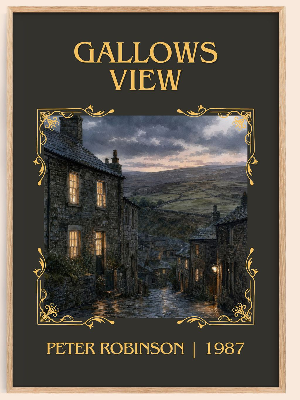 Gallows View Classic Book Art Print by Peter Robinson – book poster