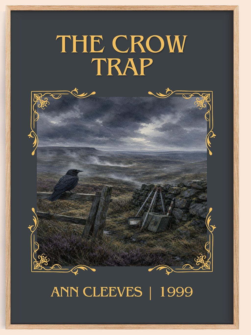 The Crow Trap Classic Book Art Print by Ann Cleeves – book poster