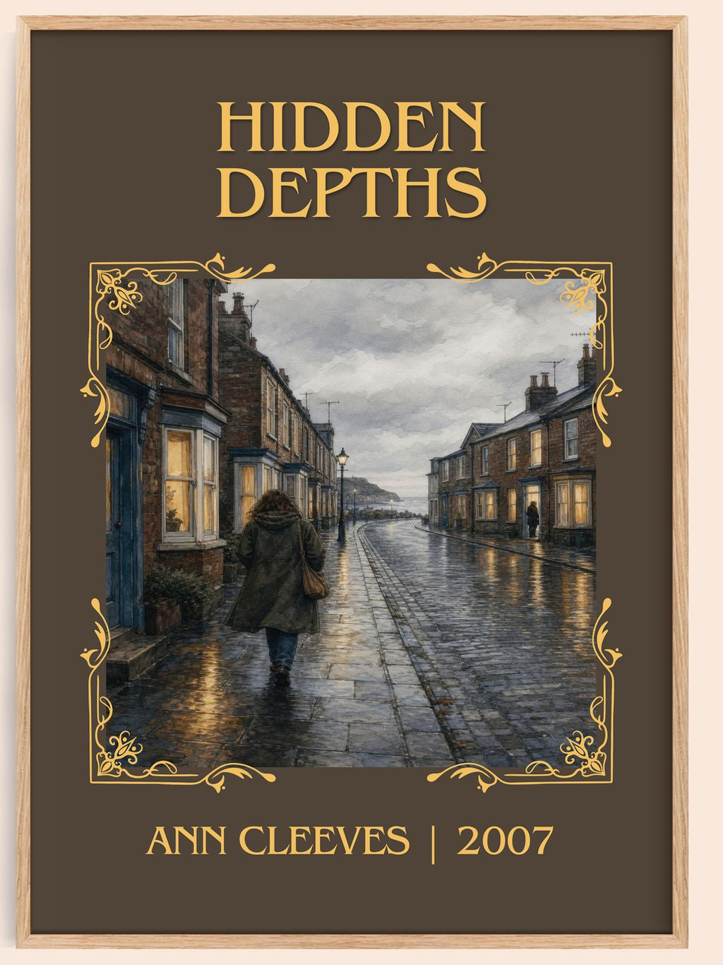 Hidden Depths Classic Book Art Print by Ann Cleeves – book poster