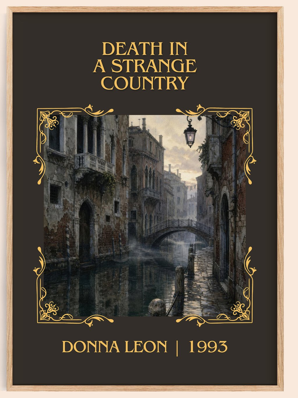 Death in a Strange Country Classic Book Art Print by Donna Leon – book poster