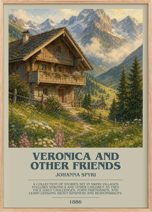 Veronica And Other Friends Bookish Wall Art by Johanna Spyri