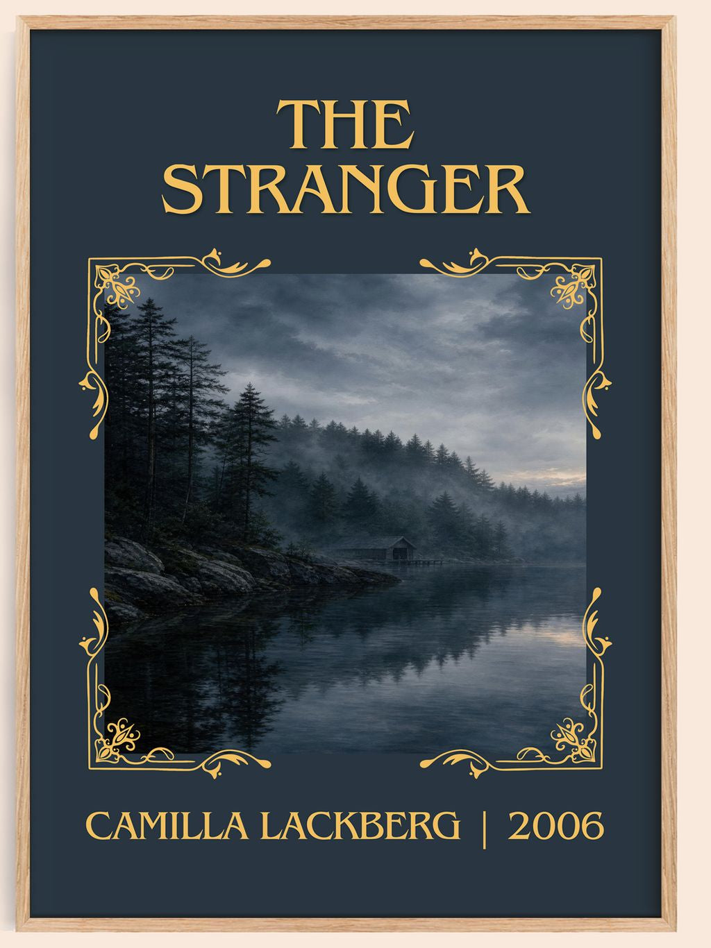 The Stranger Classic Book Art Print by Camilla Läckberg – book poster