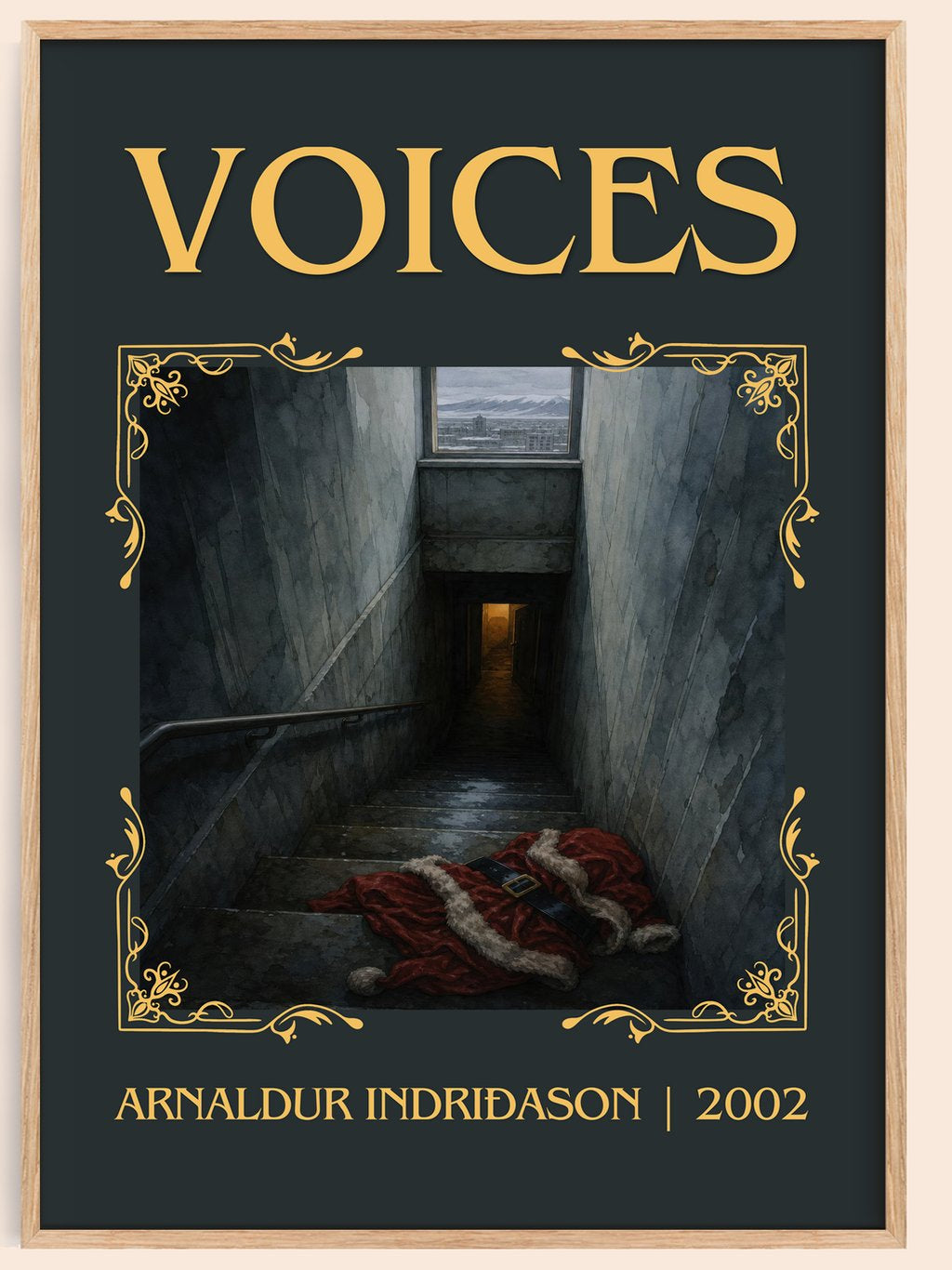 Voices Classic Book Art Print by Arnaldur Indriðason – book poster