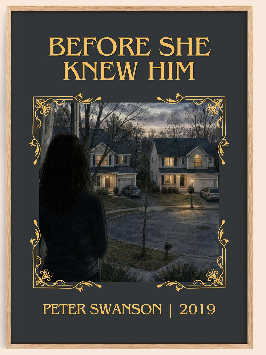 Before She Knew Him Classic Book Art Print by Peter Swanson – book poster