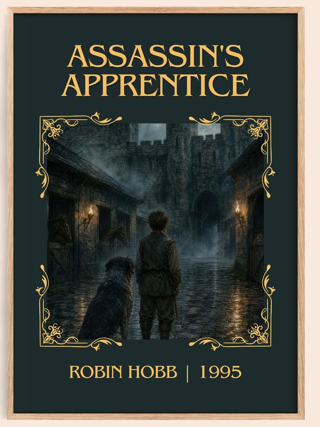 Assassin's Apprentice Classic Book Art Print by Robin Hobb – book poster