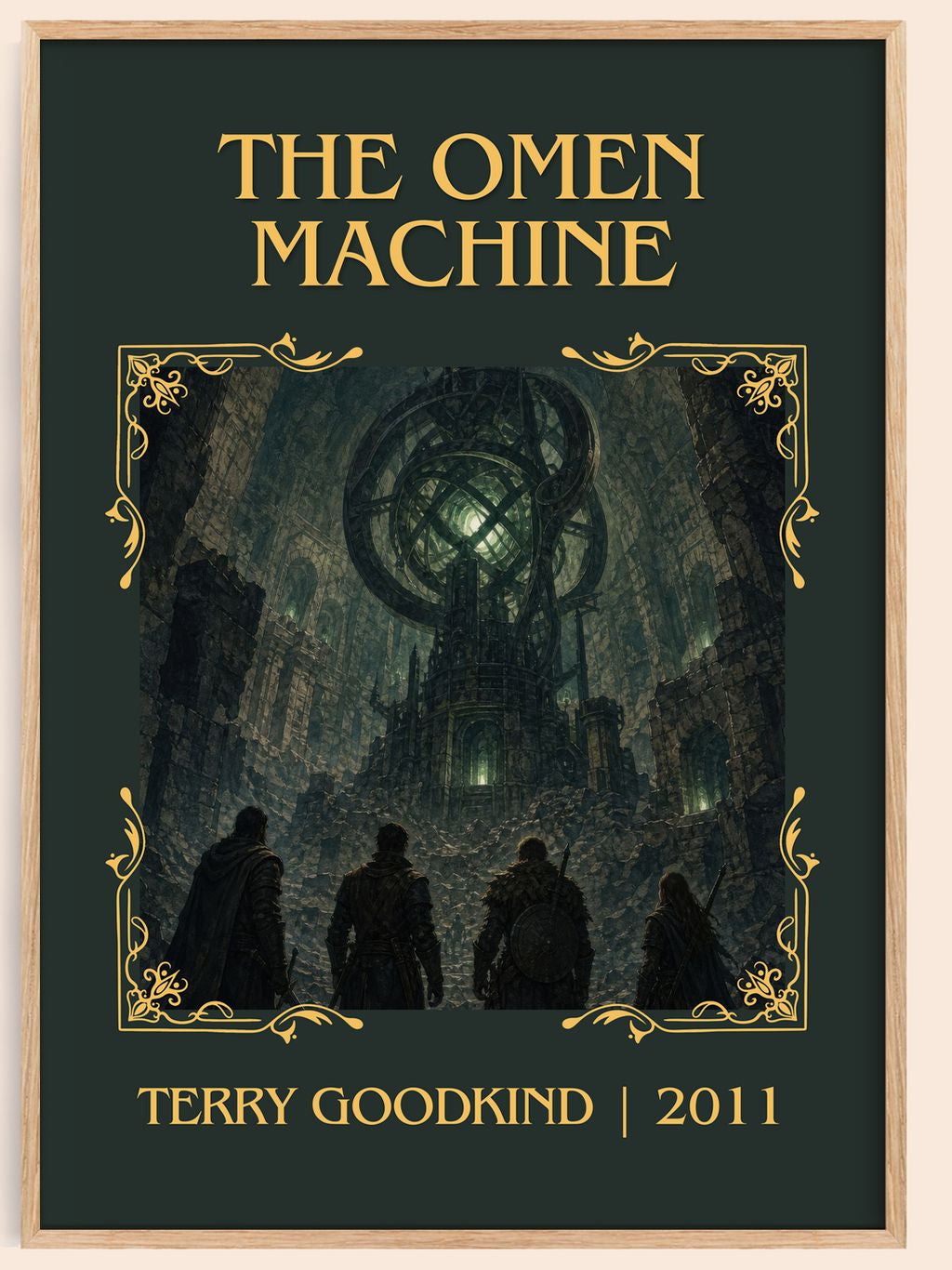 The Omen Machine Classic Book Art Print by Terry Goodkind – book poster