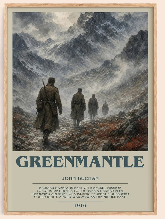 Greenmantle Bookish Wall Art by John Buchan