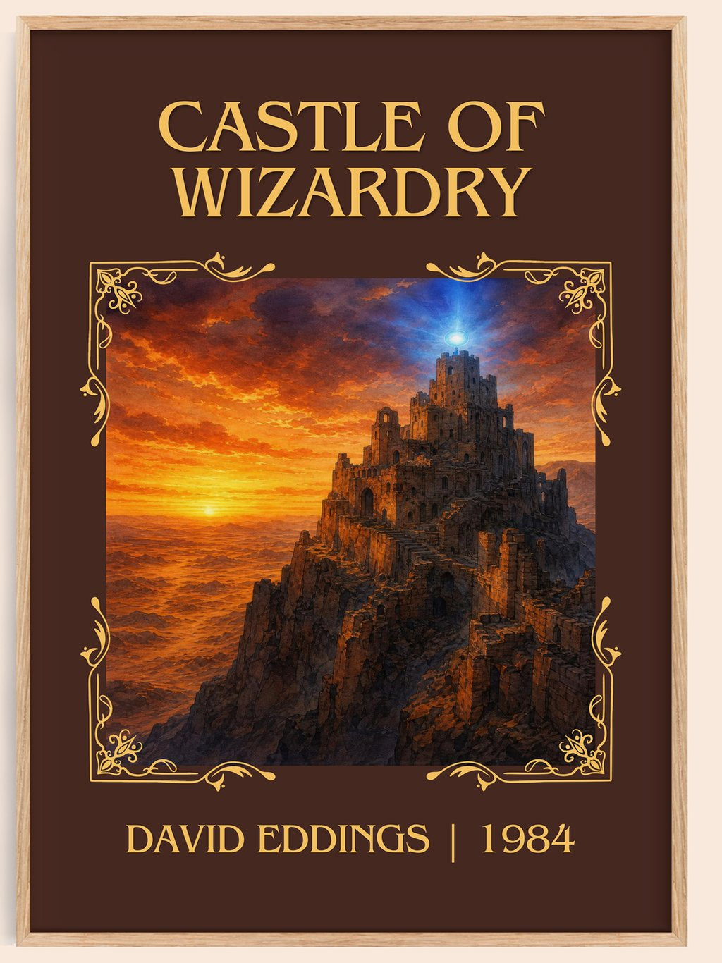 Castle of Wizardry Classic Book Art Print by David Eddings – book poster
