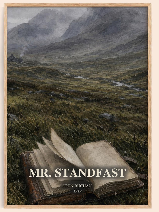 Mr. Standfast Book Watercolour Illustration by John Buchan