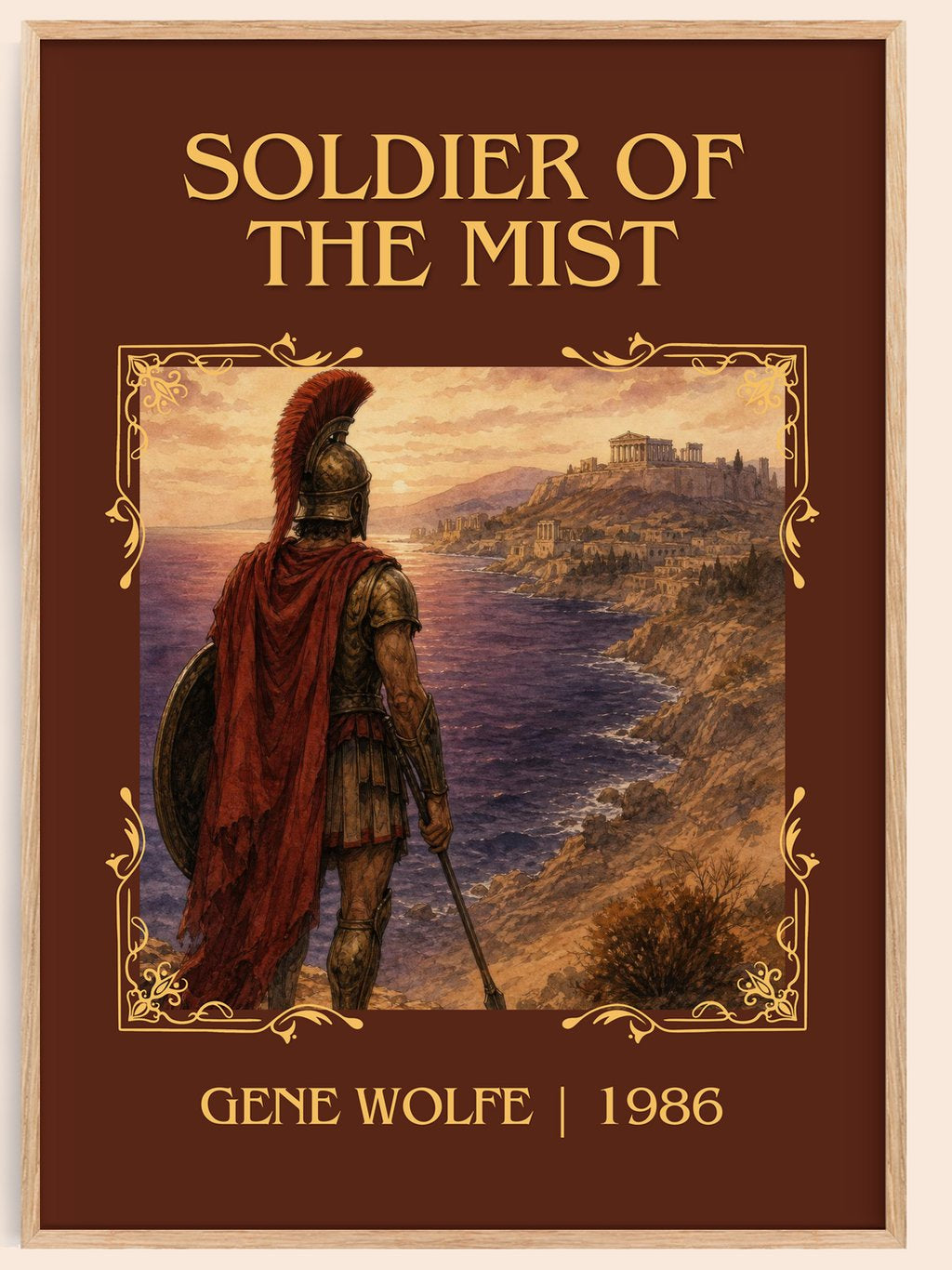Soldier of the Mist Classic Book Art Print by Gene Wolfe – book poster
