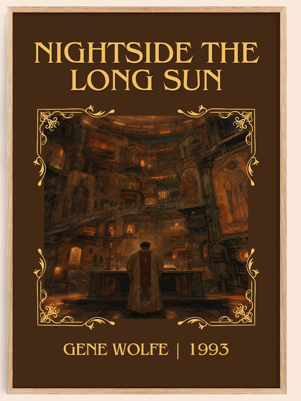 Nightside the Long Sun Classic Book Art Print by Gene Wolfe – book poster