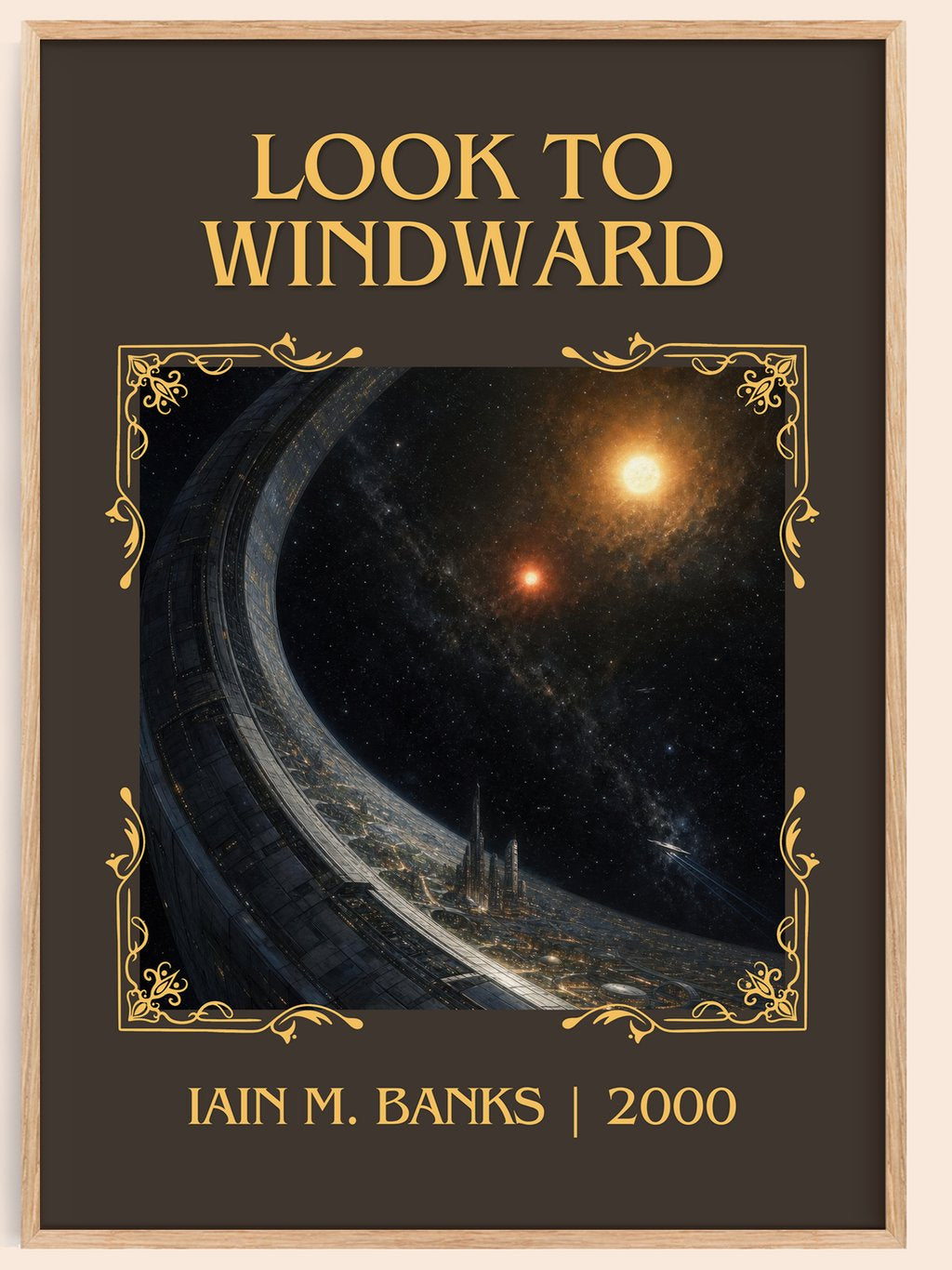 Look to Windward Classic Book Art Print by Iain M. Banks – book poster