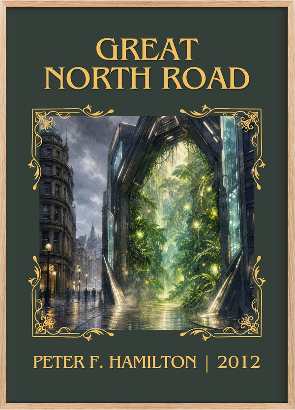 Great North Road Classic Book Art Print by Peter F. Hamilton