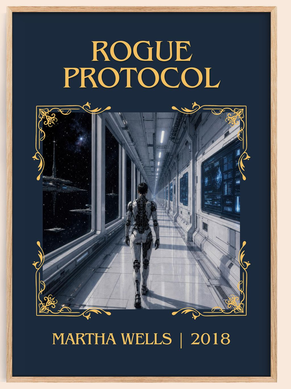 Rogue Protocol Classic Book Art Print by Martha Wells – book poster