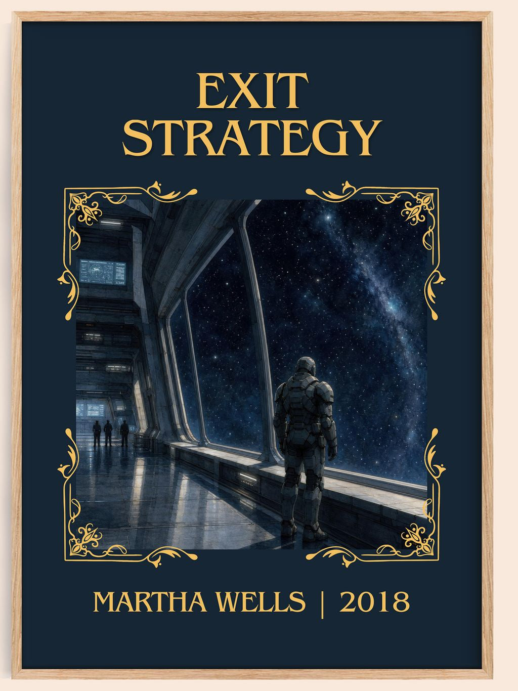 Exit Strategy Classic Book Art Print by Martha Wells – book poster