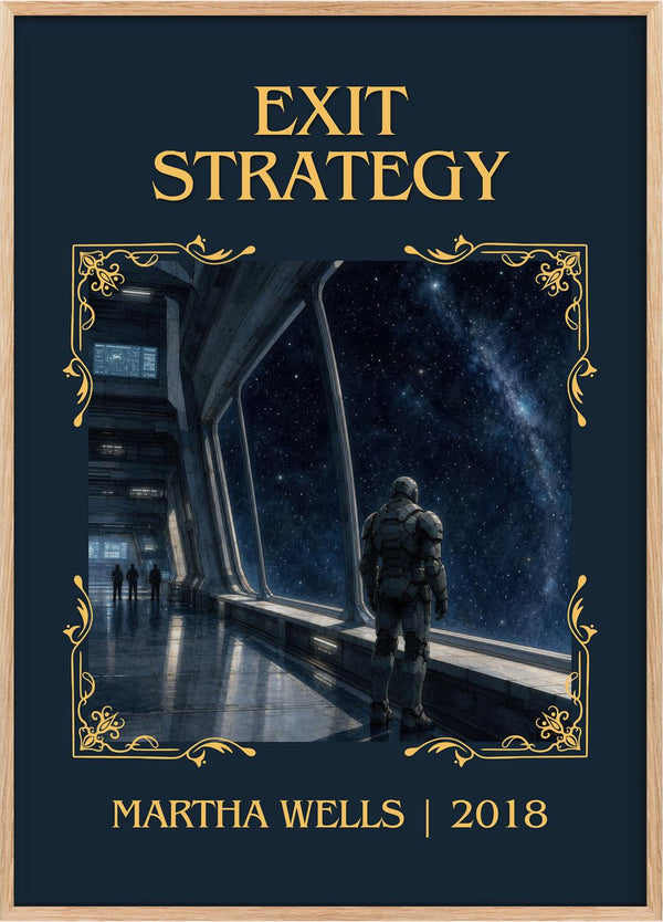 Exit Strategy Classic Book Art Print by Martha Wells
