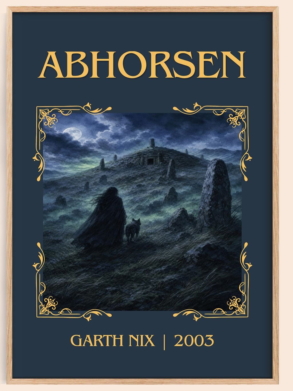 Abhorsen Classic Book Art Print by Garth Nix – book poster