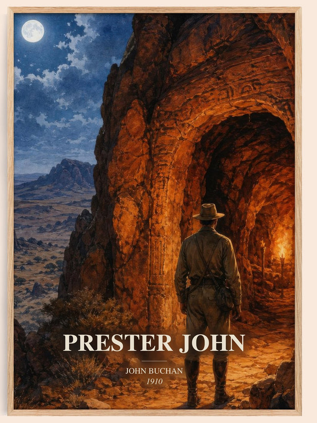 Prester John Book Watercolour Illustration by John Buchan