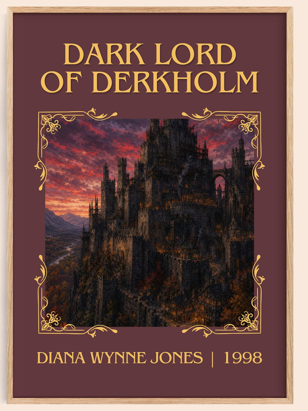 Dark Lord of Derkholm Classic Book Art Print by Diana Wynne Jones – book poster